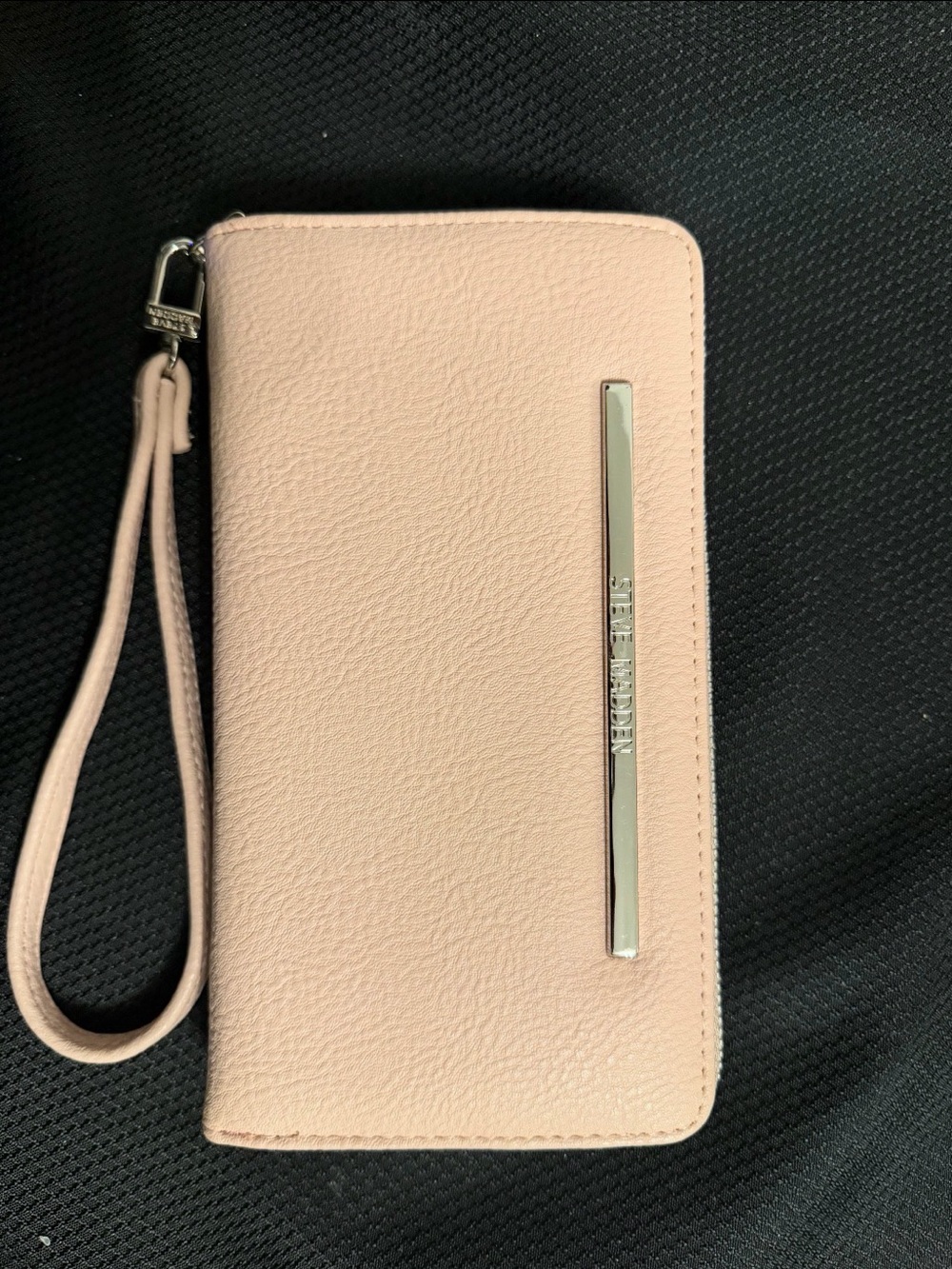 Steve Madden Pale Pink Zip-Around Wristlet
